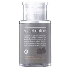 Secret Nature Средство-жидкость для снятия макияжа - Volcanic ash lip eye makeup remover, 30мл