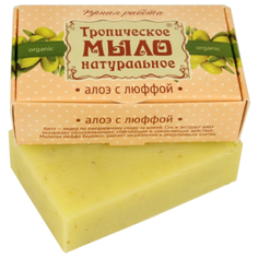Мыло кусковое Дом Природы Алоэ с люффой, 100 г