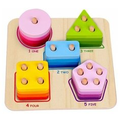 Игрушка-сортер Tooky Toy "Геометрические фигуры"