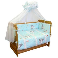 Sonia Kids бортик в кроватку Лунные сны мятный