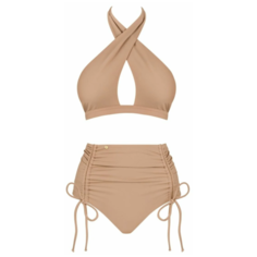 Купальник бикини Obsessive, размер L, телесный