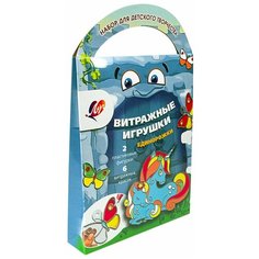 Набор для творчества ЛУЧ, краски по стеклу с трафаретом "Единорожки", 6 цветов, 5 мл, 30С 1920-08