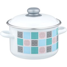 Кастрюля Appetite Пастель, 3 л, белый/голубой/розовый