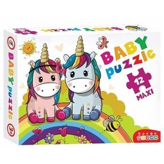 Пазл Дрофа-Медиа Baby Maxi Радужные единороги (3848), 12 дет.