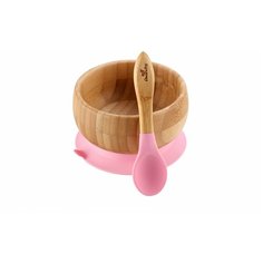 Avanchy Бамбуковая пиала с ложкой PBBL