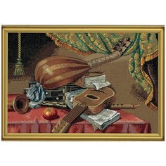 Набор для вышивания Музыкальные инструменты, лён 18 ct 70 x 50 см EVA ROSENSTAND 14-159