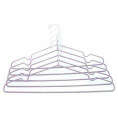 Вешалка-плечики, металл, набор 5 шт., "Termico", 40.5*20.5 см, фиолетовая