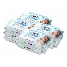Влажные салфетки Yokosun Детские, пластиковая крышка, 120 шт., 10 уп.