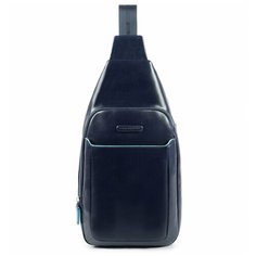 Рюкзак с одной лямкой Piquadro CA4827B2/BLU2 кожаный темно-синий