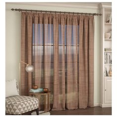 Тюль ARCO DORO L101 на ленте 260 см коричневый