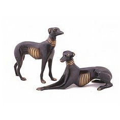 Ганг Статуэтка Гончие собаки (4х14х16 см, 6х7х19 см)