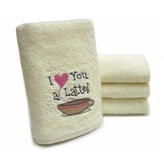 Tana Home Collection Кухонное полотенце Lyublyu Latte Цвет: Молочный (30х50 см)