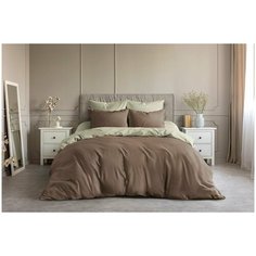 Ночь Нежна Простыня на резинке Шоколад (поплин) (200х200)