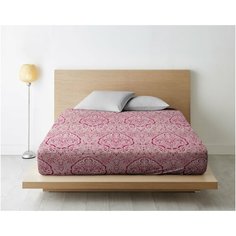 Ночь Нежна Простыня на резинке Таксим цвет: красный (120х200)