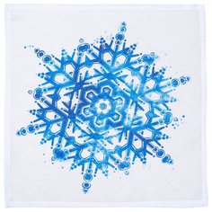 Сирень Салфетка Снежинка Цвет: Синий, Белый br54645 (40х40 см - 2 шт)