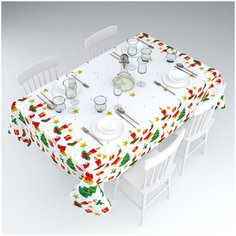 Скатерть Свеча горела Цвет: Белый (145х220 см) Сирень