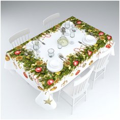 Скатерть Двенадцать месяцев Цвет: Белый (120х145 см) Сирень