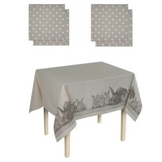 Guten Morgen Скатерть + 4 салфетки Semya Krolikov (120х140 см)