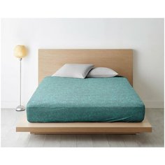 Ночь Нежна Простыня на резинке Валери цвет: зеленый (120х200)