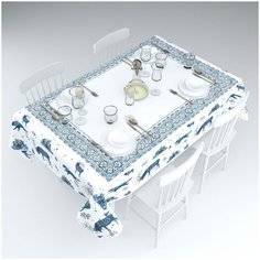 Сирень Скатерть Кай и Герда Цвет: Белый br54660 (145х220 см)