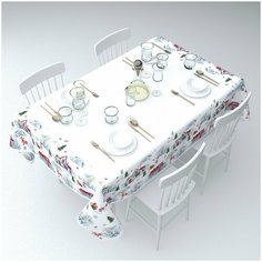 Сирень Скатерть Рождественские истории Цвет: Белый (120х145 см)