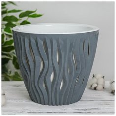 Кашпо "Вдохновение" 5,7л, цвет Серый 5111246 Сима ленд
