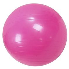 Фитбол, гимнастический мяч для занятий спортом, антивзрыв, глянцевый, розовый, 45 см Icon