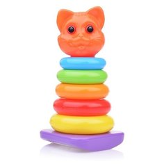 Пирамидка-сортер Orion Toys Кошка-качалка