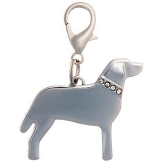 V.I.Pet Адресник для собак Лабрадор со стразами (3.5х3см), V.I.Pet 19004 Zoo One