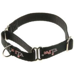 V.I.Pet Ошейник-мартингал (23-32см), V.I.Pet, черный Zoo One
