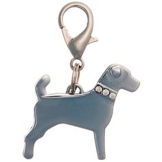 V.I.Pet Адресник для собак Джек-рассел со стразами (3х2.5см), V.I.Pet 19006 Zoo One