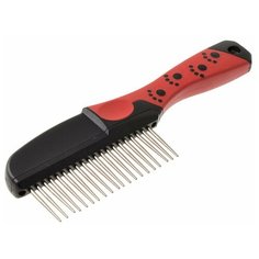 Hello Pet Расческа с плавающими зубьями, односекционная Hello Pet 148420, 20 зубцов
