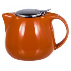 Чайник заварочный Elrington "Felicita", оранжевый, глянцевый, 750 мл