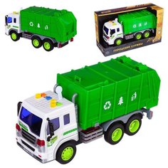 Машинка инерционная ABtoys Мусоровоз со звуковыми и световыми эффектами 1:16, 32.5x12x19 см