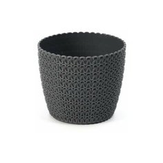 Кашпо magnolia jersey 19см.серо-коричневый Lamela