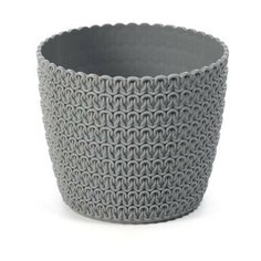 Кашпо magnolia jersey 14см. светло-серый Lamela