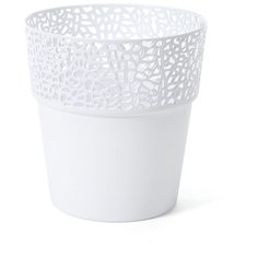 Кашпо rosa 14,5см белый Lamela