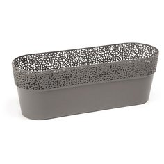 Кашпо rosa 38см антрацит овал Lamela