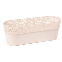 Кашпо rosa 30см бежевый овал Lamela