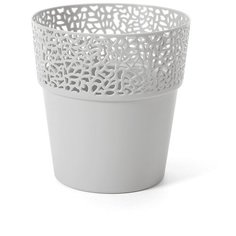 Кашпо rosa 11,5см светло-серый Lamela