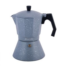 Гейзерная кофеварка Kamille КМ-2519GR (0.6 л), серый