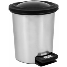 Контейнер для мусора с педалью 6 л декор Металл Svip