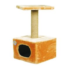 Домик для кошки, одн.мех,маленький Зооник(340х340х600) бежевый