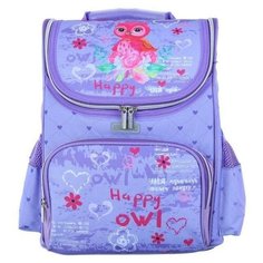 Ранец Стандарт deVENTE Lite 34 х 27 х 20 см, Happy Owl, сиреневый