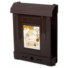 Ящик почтовый с замком коричневый Alternativa