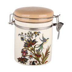 Коралл Банка для сыпучих продуктов "Bright Ornamental" 850мл крем