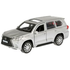 Внедорожник ТЕХНОПАРК Lexus LX-570, 12 см, серебристый