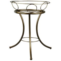 Подставка Sheffilton Песочные часы, 33х33х32 см бронза/черный