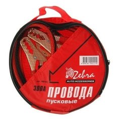 Провода пусковые "Zebra" 300А, в сумке, 2,2 м (08701) /24 Зебра