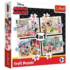 Пазлы Trefl Минни Маус и друзья, 4 в 1